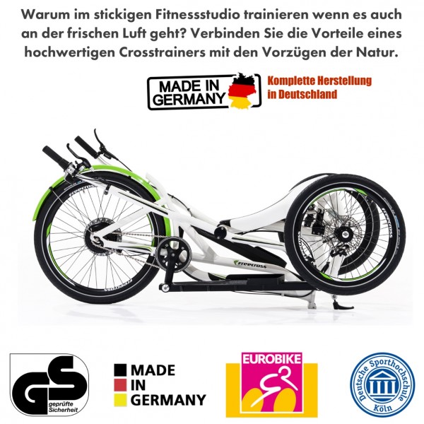 Mobiler Crosstrainer. Nuvinci Schaltung. Stepper/ Dreirad für Erwachsene