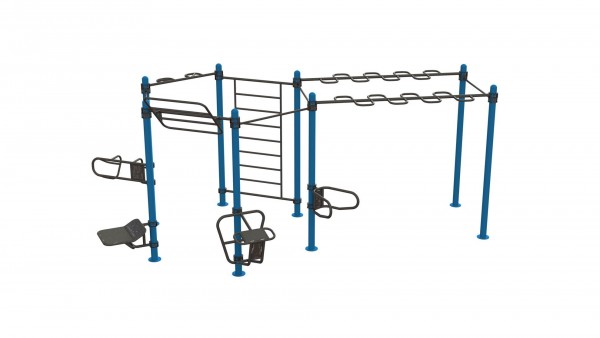Outdoor Functional Complex Extended - Eigengewicht-Trainingsstation - Fitnesspark für draußen