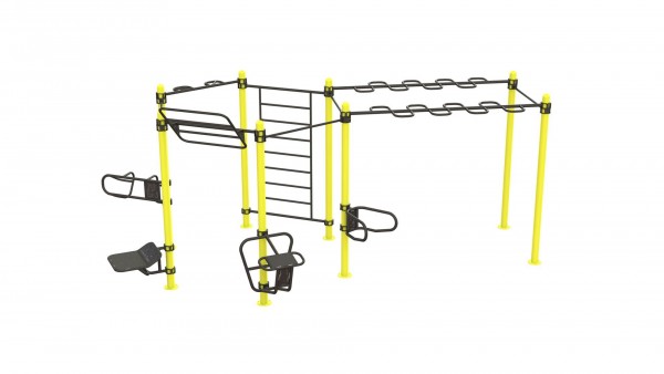 Outdoor Functional Complex Extended - Eigengewicht-Trainingsstation - Fitnesspark für draußen