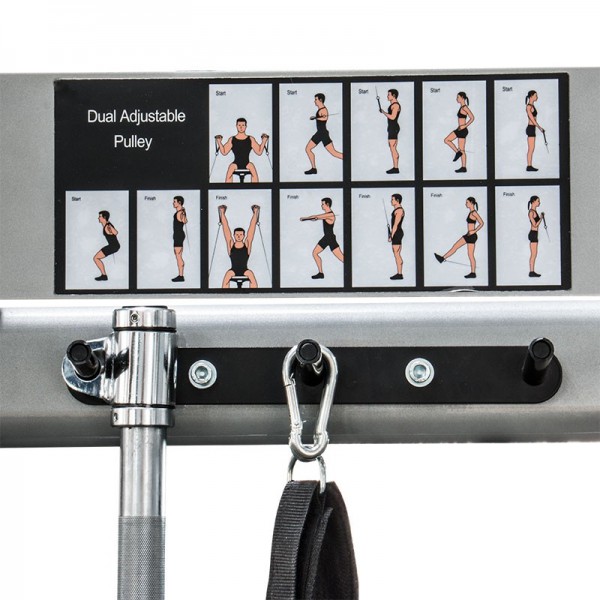 Dual Pulley - Functional Trainer. Doppelkabelzug Turm inklusive Klimmzugstange