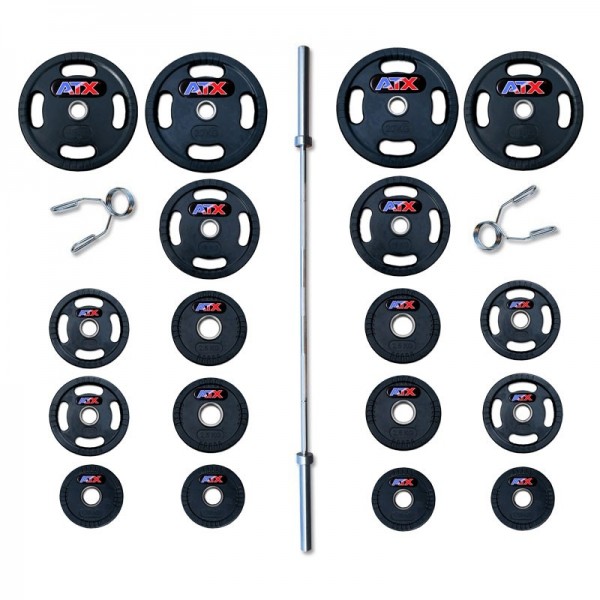 Langhantelsatz 140 kg 50 mm - Logo Gripper ATX®