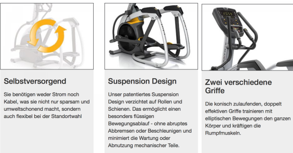 Profi Elliptical. E1x Suspension Crosstrainer