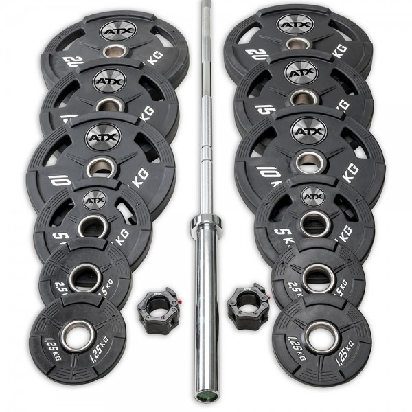 Vorteilspaket! ATX® Urethan Hantelsatz 127,5 kg