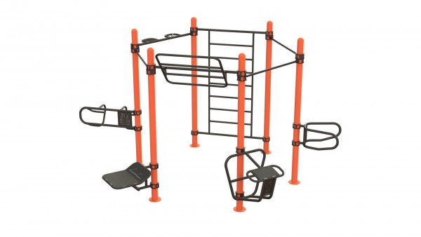 Outdoor Functional Complex Hexagon - Eigengewicht-Trainingsstation - Fitnesspark für draußen