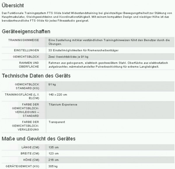 Precor FTS Glide - Doppelter PROFI Kabelzug inkl. Klimmzugstation