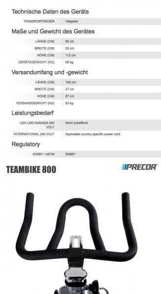 Teambike 800 inkl. Aufbau - Indoorbike