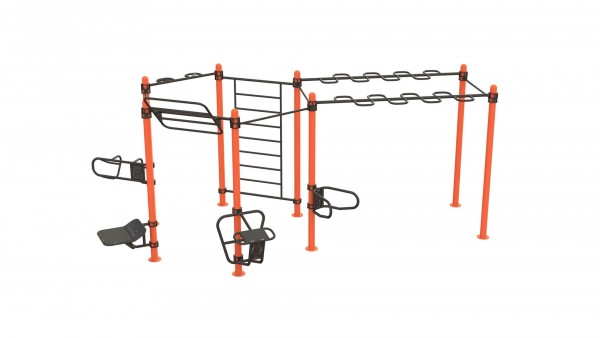 Outdoor Functional Complex Extended - Eigengewicht-Trainingsstation - Fitnesspark für draußen