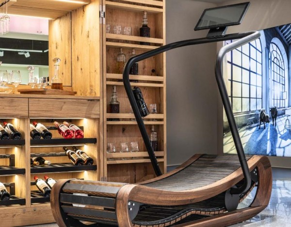 Laufband Sprintbok - Nuss / Holzlaufband