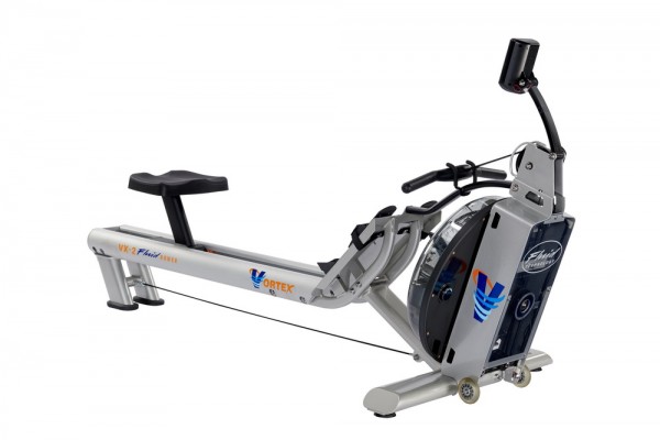 FluidRower Vortex VX-2 inkl. Montage und Bodenmatte - Profi Rudergerät mit Wasserantrieb