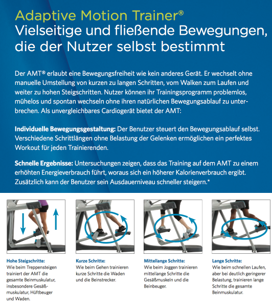 AMT 733 Fixed Stride™ Adaptive Motion Trainer® inkl. Aufbau