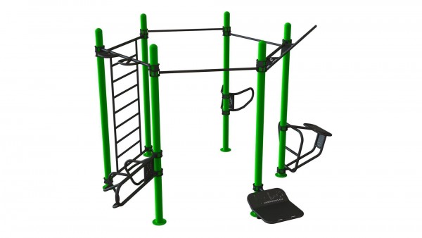 Outdoor Functional Complex Hexagon - Eigengewicht-Trainingsstation - Fitnesspark für draußen