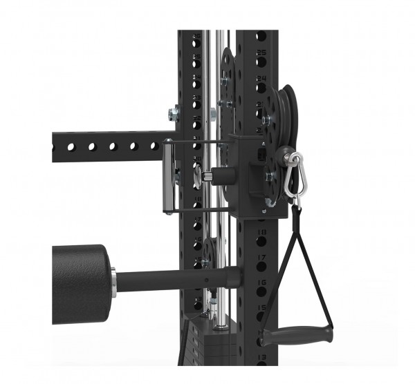 ATX® Multi Pull Half Rack mit 2 x 110 kg Steckgewichten - Doppelter Kabelzug mit Klimmzug